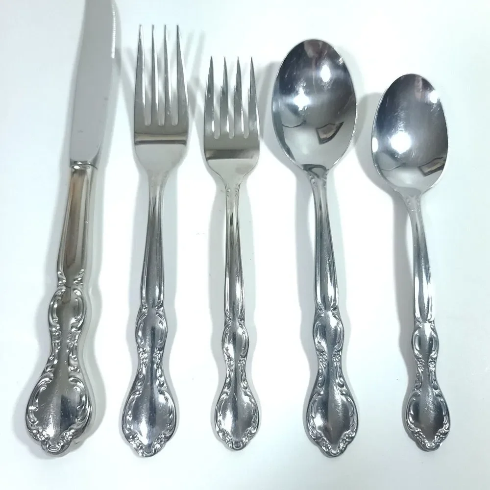WM. Rogers &Son Royal Manor Single Place Setting Stainless Flatware Set 5 Piece